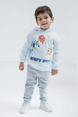 Vista 2 de Bluey Conjunto de sudadera con capucha y pantalones de forro polar para niños pequeños