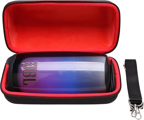 Vista 9 de LTGEM - Funda compatible con altavoz portátil JBL Pulse 4, color negro Impermeable y a prueba de golpes