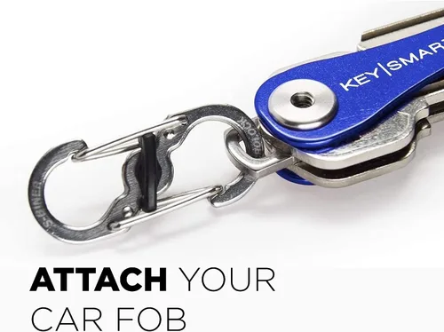 Vista 5 de KeySmart Key Carabiners - Quick Release Dual and Mini Carabiners, Stay Organized w/Carabiner Keychains, Never Lose Your Keys