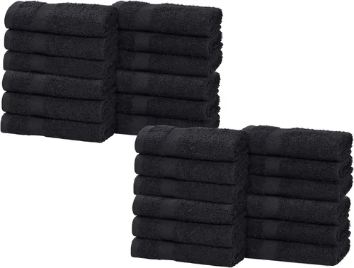 Vista 62 de Superior Juego de toallas surtidas de algodón de 18 piezas, incluye 8 toallas faciales, 6 manos y 4 toallas de baño, artículos esenciales