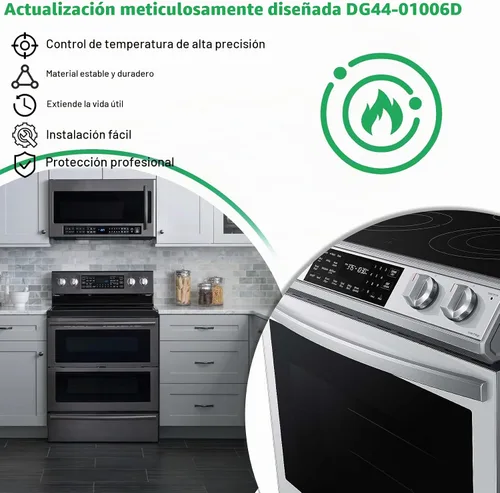 Vista 7 de Interruptor de control de elemento de superficie de estufa DG44-01006D para estufa Samsung – Regulador de energía de reemplazo OEM – Compatible