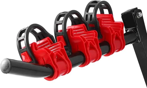Vista 3 de Pissente Bike Carrier Trailer Hitch for 3 Bikes, Steel Construction, Foldable Design, Up to 60 Kg, Ideal for Family Trips and Outdoor Activities