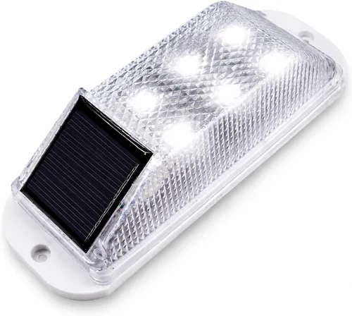 Vista 10 de Luz de advertencia estroboscópica solar: Lámpara de advertencia LED estroboscópica sensible, súper brillante, IP65, impermeable, control de luz