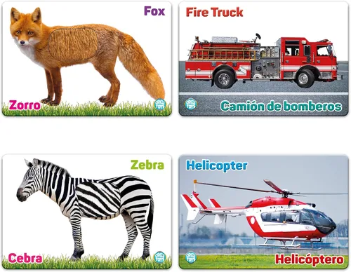Vista 7 de My Touch and Feel - Tarjetas didácticas de doble cara con imagen bilingüe en inglés y español para bebés, niños pequeños, niños, aprender animales