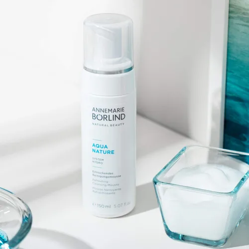 Vista 6 de ANNEMARIE BÖRLIND - AQUANATURE Mousse Limpiadora Refrescante - Aloe y Ácido Hialurónico Lavado Facial Natural Vegano - Elimina Impurezas