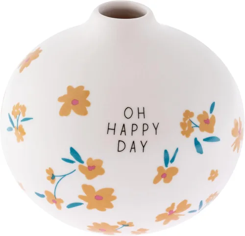 Vista 8 de Karma, Jarrones de cerámica medianos blancos para decoración rústica del hogar, mini jarrones para decoración moderna de granja, sala de estar