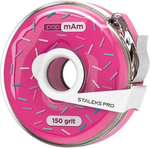 Vista 48 de STALEKS PRO Expert 40 PapmAm Mix - Lima de uñas desechable sobre base de madera (grano 180/240, 3 piezas) - Lima de uñas de doble cara lista