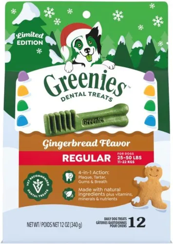 Vista 13 de Greenies Golosinas dentales regulares para perros, menta, original