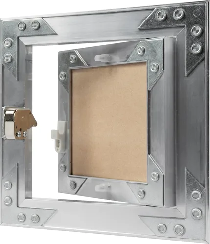 Vista 5 de Panel de acceso de aluminio para paneles de yeso de 6 x 6 pulgadas, puerta del eje de servicio, plomería, electricidad, calefacción, escotilla