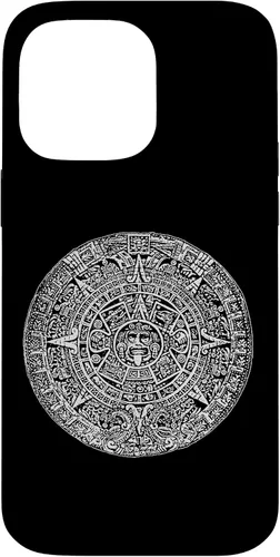 Vista 21 de Aztec Calendar Sun Stone Mexican Mayan Calendario Azteca Case for iPhone 17