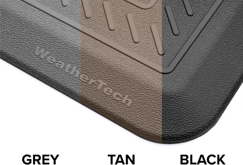Vista 6 de WeatherTech ComfortMat, 24 x 36 pulgadas Antifatiga Comfort Mat, patrón de fibra de carbono, marrón Beige Bronceado