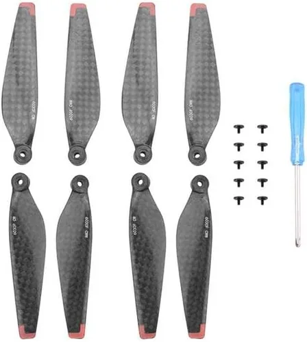 Vista 3 de Coyktonty - Hélice de fibra de carbono para DJI Mini 3 Pro/Mini 4 Pro, pequeños accesorios de hélice de bajo ruido (8 unidades)