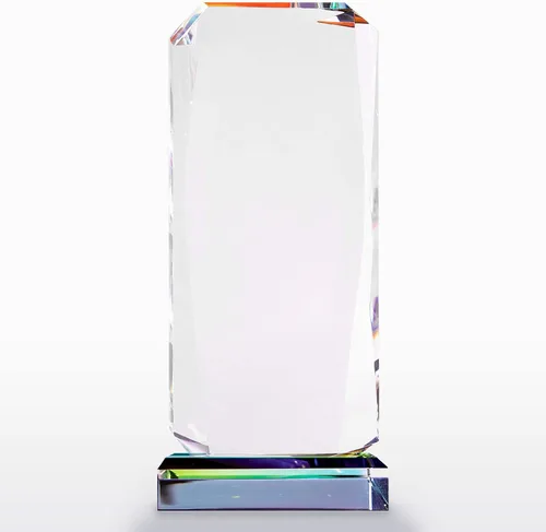 Vista 2 de Baudville Trofeo facetado de cristal grabado