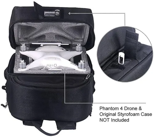 Vista 4 de Smatree Mochila rígida para DJI Phantom 4/4 Pro Compatible con DJI Phantom 4/4 Pro