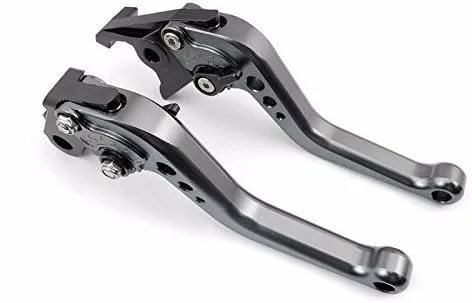 Vista 2 de Keewor Palancas de embrague de freno corto ajustables CNC para Kawasaki VULCAN/S 650cc 2015-2016 VERSYS 1000 2015-2016 VERSYS (650cc) 2015-2016 gris