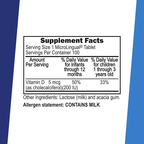 Vista 2 de Superior Source Suplementos nutricionales de fórmula infantil Baby D, 200 UI, 100