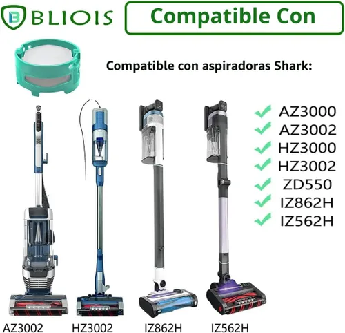 Vista 3 de Paquete de 4 piezas de repuesto para cartucho neutralizador de olores Shark, reemplazo para eliminación de olores para accesorios de aspiradora