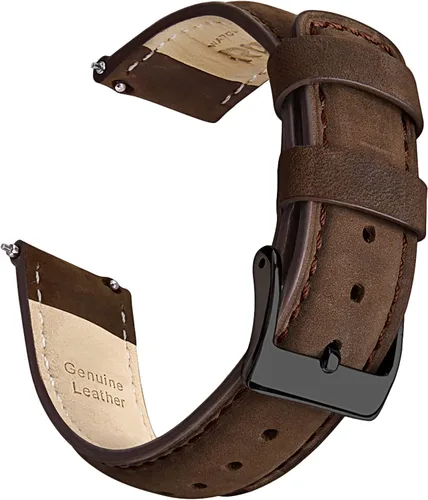 Vista 24 de Ritche Correas de Reloj de Cuero de Liberación Rápida Regalo de Navidad, Correas de Reloj Genuinas para Hombres y Mujeres, Correa de Reloj de Cuero