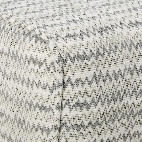 Vista 8 de Christopher Knight Home Sade Mid Century - Otomana de tela bohemia, patrón de zigzag gris claro