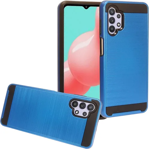 Vista 7 de Para Samsung Galaxy A32 5G (SM-A326) - Funda de goma para teléfono - AH2 Azul Marino