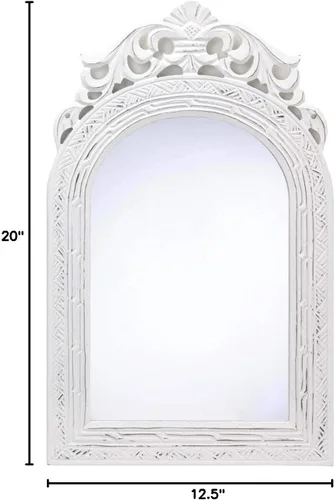 Vista 4 de Espejo de pared de madera con arqueado, estilo Shabby Chic, 20