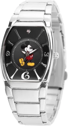 Vista 6 de Disney Mickey Mouse - Reloj analógico de cuarzo para adultos, Negro, Movimiento de cuarzo