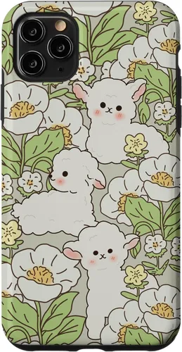 Vista 13 de Funda para iPhone 16 con diseño de oveja, cordero, margarita, granjero