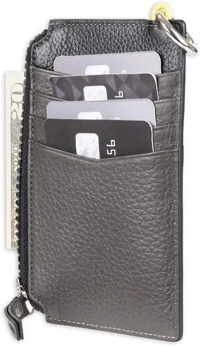 Vista 5 de Cole Haan Grand Series - Cartera de cuero con cremallera y llavero para hombre