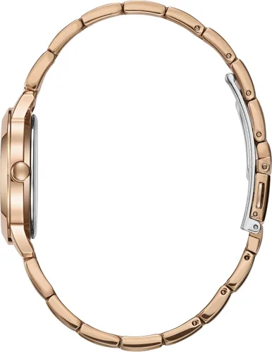 Vista 2 de GUESS Reloj analógico de cuarzo clásico para mujer con correa de acero inoxidable W0989L3 rosa pulsera Rosado Pulsera