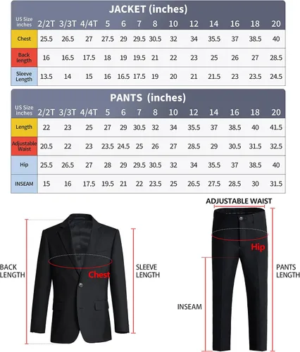 Vista 7 de Almighty Magic Trajes formales para niño, 5 piezas, conjunto de traje de vestir con anillo