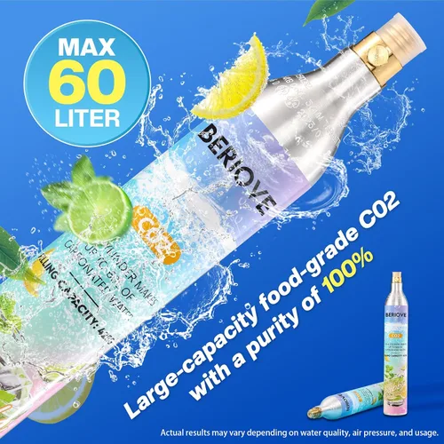 Vista 7 de Cilindro de CO2 para fabricante de refrescos: 60L Paquete de 2