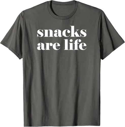 Vista 56 de Snacks Are Life - Camiseta divertida para amantes de los aperitivos, Negro