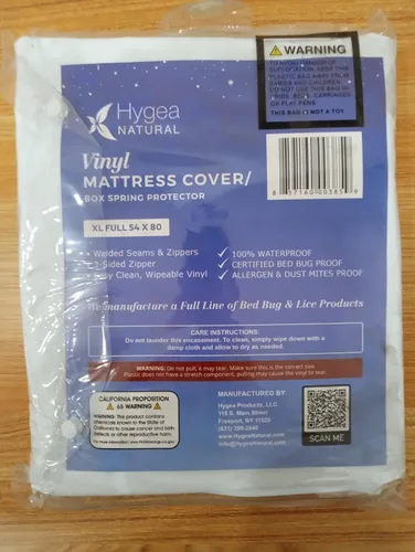 Vista 6 de Colchón de vinilo de calibre 6/funda de somier, funda impermeable, perfecto para mojar la cama (California Long Twin)