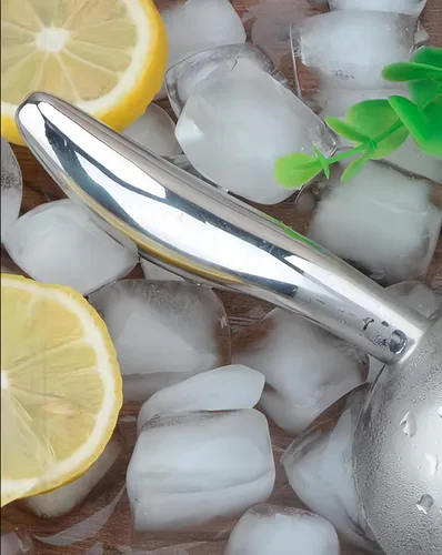 Vista 3 de Cuchara de hielo para congelador, cuchara de hielo de acero inoxidable, pala para máquina de hielo, café, granos, alimentos, dulces, harina