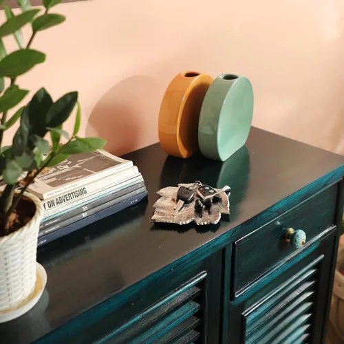 Vista 3 de Rely+ Bandeja de joyería antigua decorativa de hojas de metal, organizador de cocina, decoración de otoño, platos para fiestas, cuenco y anillo