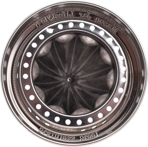 Vista 6 de Tapa de exprimidor de acero inoxidable para tarros Mason Exprimidor manual de jugo de limón cítrico de metal, boca ancha