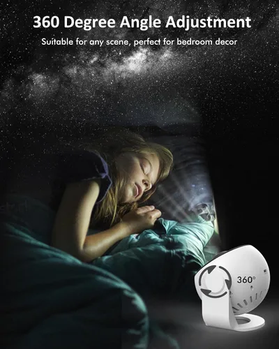Vista 6 de Proyector de planetario para dormitorio, proyector de estrellas 13 en 1, luz de galaxia, luz nocturna de techo, iluminación de estado de ánimo