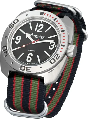 Vista 2 de Vostok Amphibian 710486 - Reloj de pulsera automático para hombre con caja automática para buceador Amphibia 710