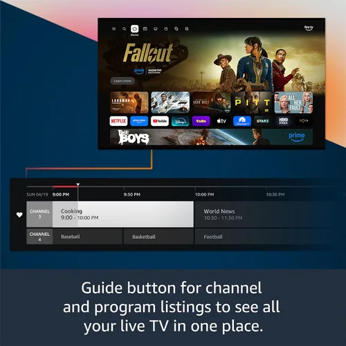Vista 5 de Control remoto por voz Amazon de Fire TV Alexa Enhanced (último modelo), requiere un dispositivo Amazon Fire TV compatible