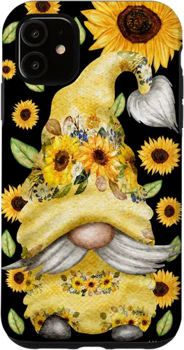 Vista 8 de Sunflower Gnome for Summer Garden Mom Cute Floral Pattern Case for iPhone 17