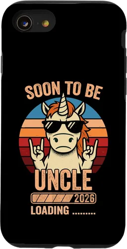 Vista 18 de Soon to Be Uncle 2026 Unicorn Uncle to Be 2026 Case for iPhone 16