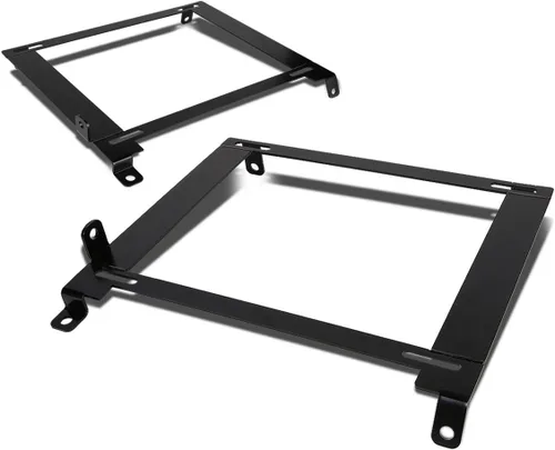Vista 6 de DNA Motoring SBK-LM-350Z Par de soportes de asiento de acero tensil de montaje bajo compatibles con 350Z 03-09, negro