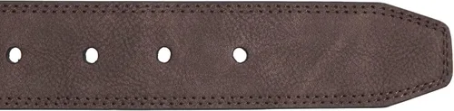 Vista 4 de Nautica Cinturón de cuero para hombre con hebilla de metal