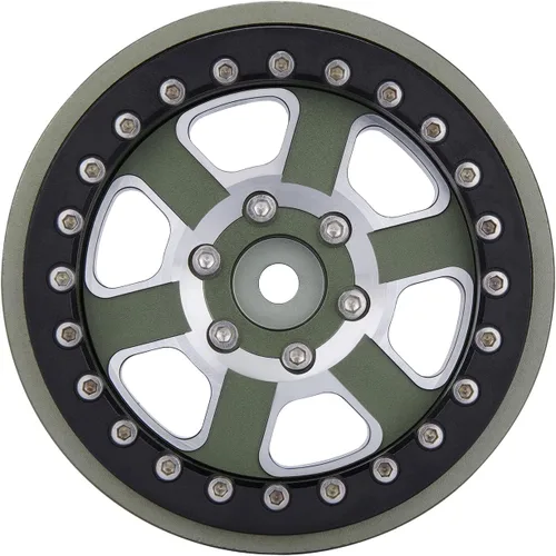 Vista 3 de DJX Juego de 4 llantas de 2.9 Beadlock para 1/6 RC Crawler Car Axial SCX6 JLU Wrangler (aceite)