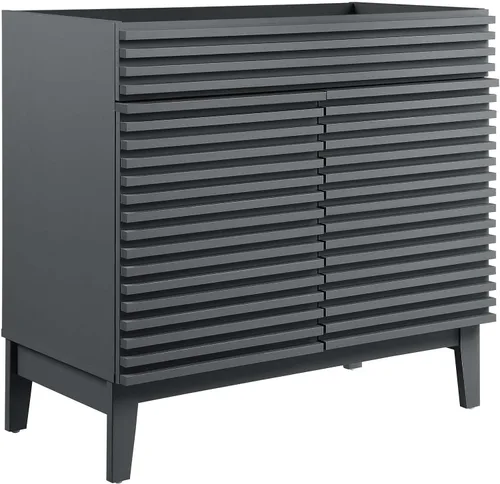 Vista 16 de Modway Render 23.5" tocador de baño en nogal (lavabo no incluido)