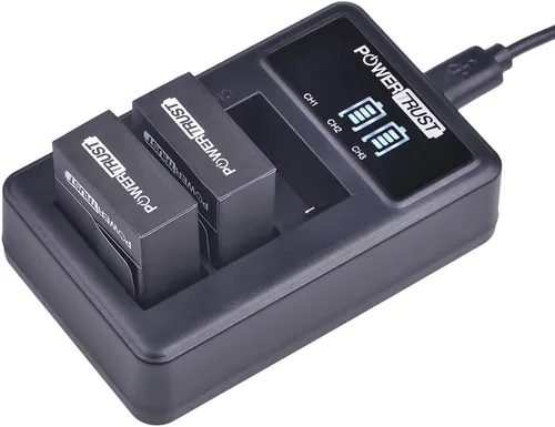 Vista 8 de Paquete de 3 baterías de repuesto AHDBT-301 AHDBT-302 para cámara de acción Gopro HD Hero 3+ Hero3 + cargador de batería USB LED de 3 ranuras