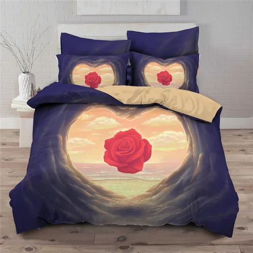 Vista 4 de Guf Juego de ropa de cama personalizada con foto, juego de funda de edredón personalizada de 3 piezas, funda de edredón personalizada con texto