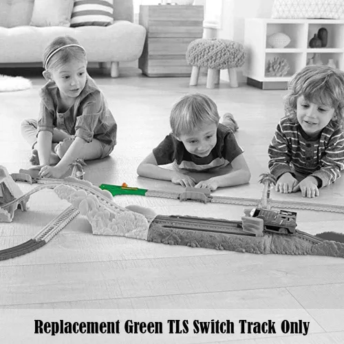 Vista 4 de Piezas de repuesto para Thomas and Friends Trackmaster Turbo Jungle Train Set - FJK50 - Reemplazo Green Switch Track TLS