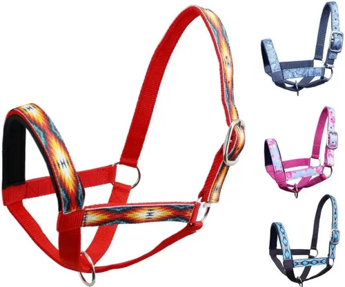 Vista 6 de Tahoe Tack Cuello halter de llama con revestimiento de nailon con banda nasal acolchada