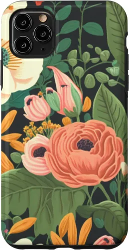 Vista 11 de Funda para iPhone 15 con diseño floral y flores coloridas